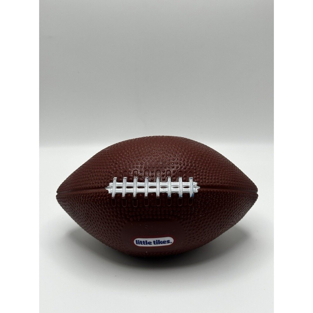 Little Tikes Vinyl Football Toy Kids Sports Ball Brown Preowned